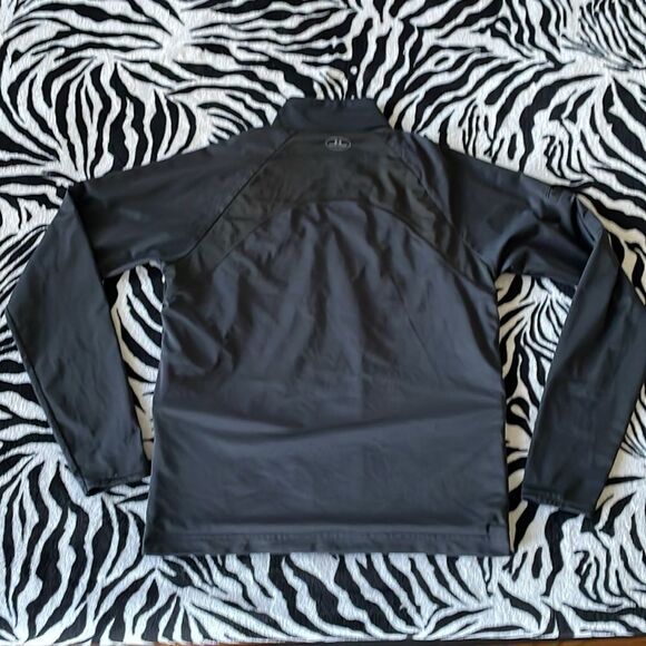 Under armour black mesh interior long sleeve track suit jogger jacket sweater - Picture 10 of 16